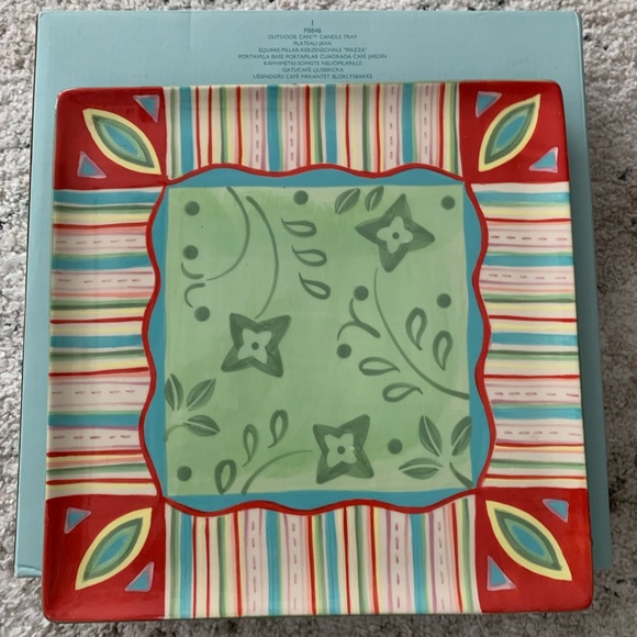 Partylite Outdoor Cafe Candle Tray - Picture 1 of 2